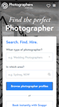 Mobile Screenshot of photographers.com.au